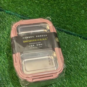 Duo-Steel Dual-Compartment Stainless Steel Lunch Box